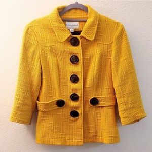 90s style yellow banana republic blazer